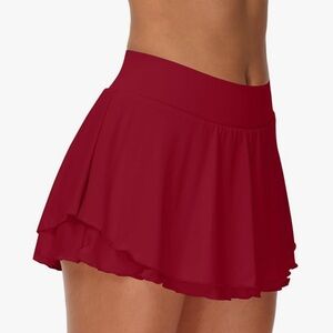 Amazon Red Athletic Skirt Size XL